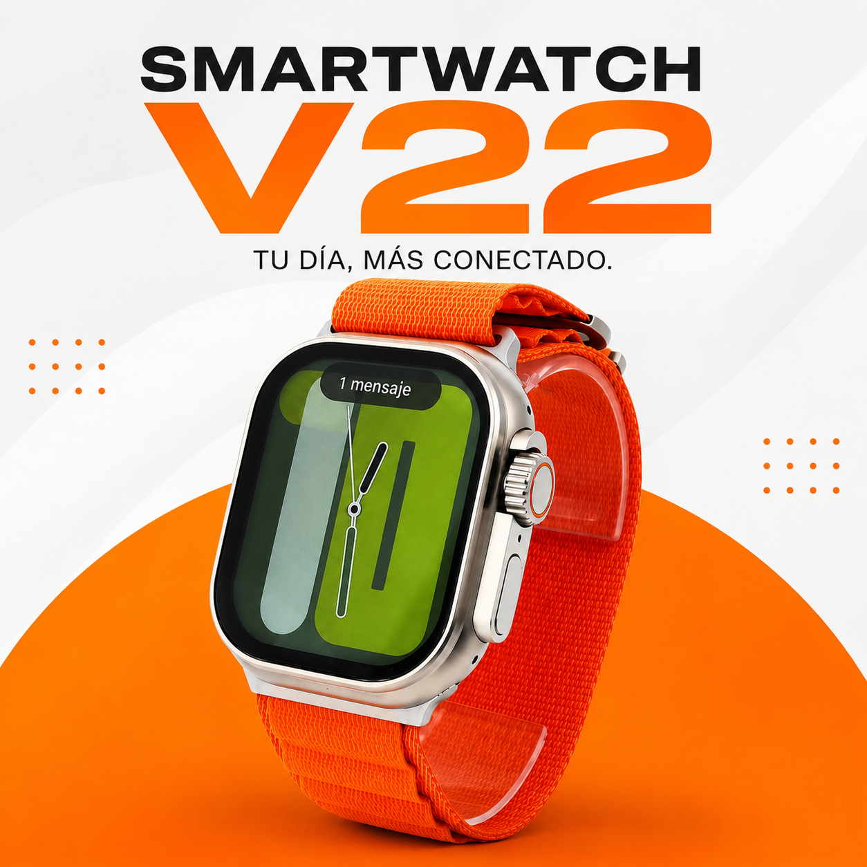 Smartwatch V22: Mantente Conectado Todo el Día